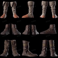 MD/CLO3D Clothing Software Model Material Shoes Leather Boots Source File Marvelous Designer
