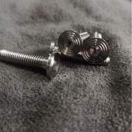 Ninja Top Triangle Bolt, Custom handmade Flat stainless ninja T Bolt/slim And titanium Custom Lathe