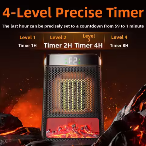 Home Space Heater, 3D Flame Bathroom/fan-type Space Heater, Energy-saving Electric Heater, PTC Fast 