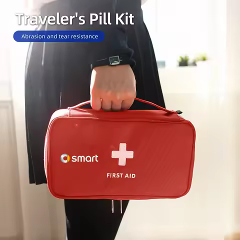 Car Portable Medicine Bag First Aid Kit Storage Travel For Smart Fortwo 451 450 453 EQ Forfour Coupe