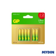 GP Ultra Alkaline Battery AAA (4+2 pieces)