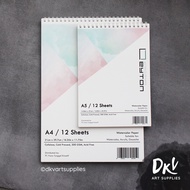Leyton Watercolor Sketchbook Cellulose 300gsm A5 A4/ Sketchbook 300gsm Watercolor Book