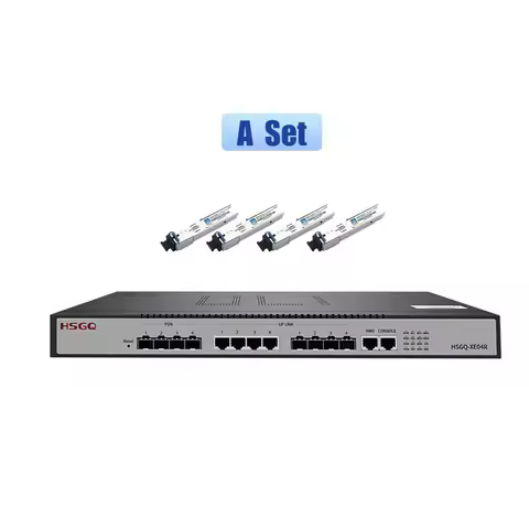 HSGQ-XE04R KIT Epon 4*10GE Port Olt PX+++ Compatible Epon Olt Fiber Stick Olt