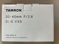 全新 Tamron 20-40mm F2.8 Di III VXD for Sony E Mount (A062) (水貨)
