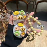 蜂蜜蜜蜂小熊適用聯想LP3pro個性手串LP1s旗艦版藍牙保護套LP19可愛立體熊lp1pro無線耳機套LP10透明防摔軟殼