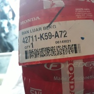 Ban Luar Belakang Tubeless AHM K59 A72 100/80-14 Vario 125/Vario 150