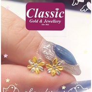 emas 916 subang bunga 1.40gram/916gold earring/916金耳环