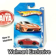 MERAH Hot Wheels FERRARI 430 SCUDERIA red Mainline Walmart Exclusive HW All Star Blue Card Diecast C