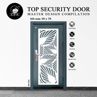 (PRE ORDER) Top Security Double Layer Door  MA 3'ft(W)x7'ft(H) (Free Welding install Klang Valley on
