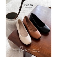 【NEW】Lyden Rina Toe Wedges Series 4cm heels - Classic Black//Khaki//Beige