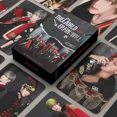 Kpop ATEEZ THE WORLD EP.2:OUTLAW Photo cards LIMITLESS THE WORLD EP. FIN : WILL lomo cards for fans