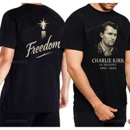 Charlie Kirk Freedom Memorial T Shirt Harajuku Graphic T Shirts