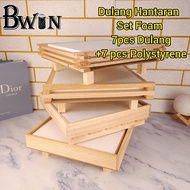 [ 7pcs Dulang Free 7pcs Polystyrene ] Dulang Hantaran kayu / Dulang Hantaran Kayu/ Wooden Tray (DULA