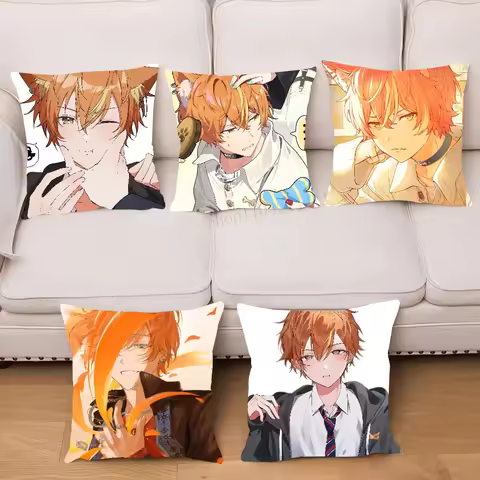Akito Shinonome Animation P-Project Sekai Pillow Case Square Pillow Bedroom Sofa Leisure ComfortLivi