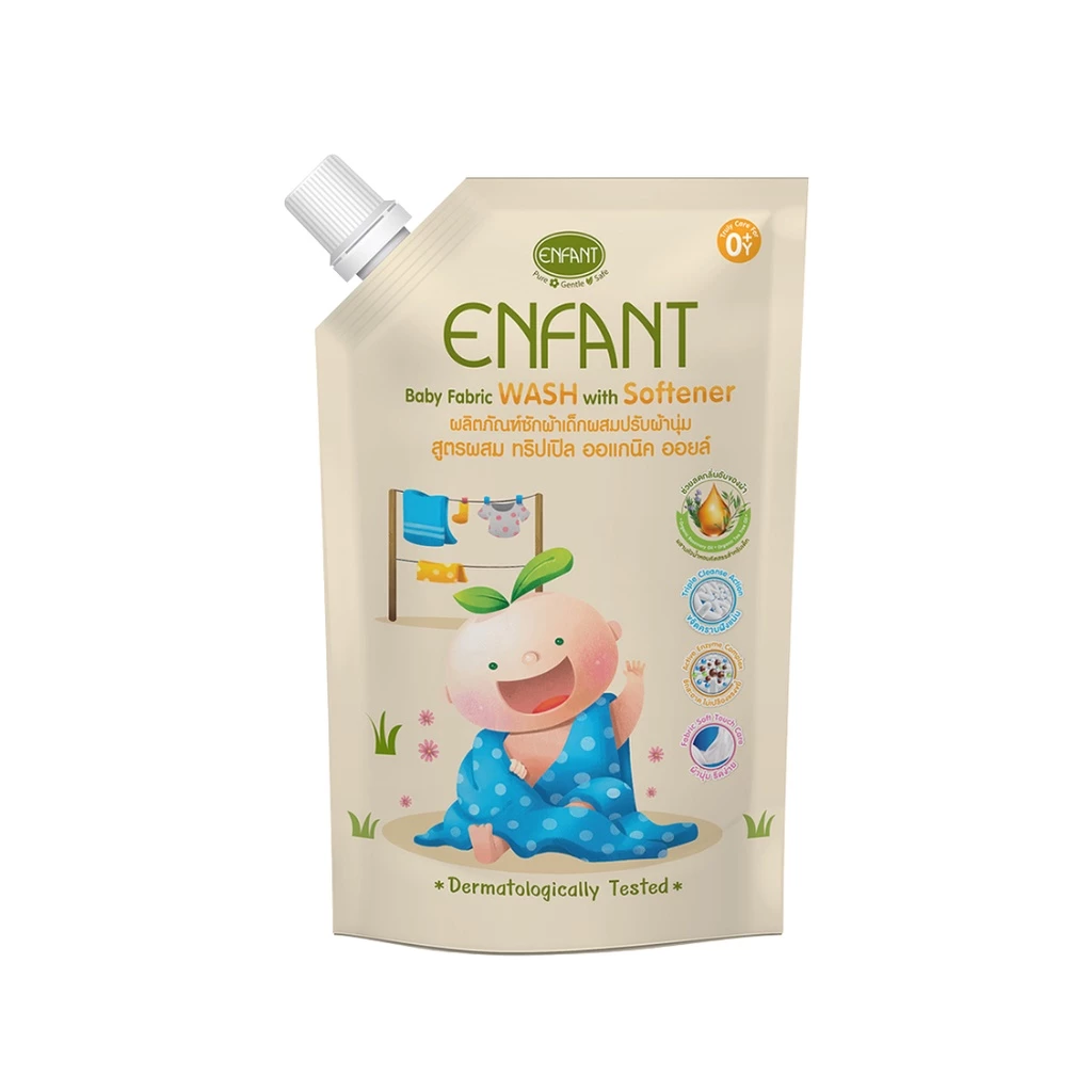 ENFANT อองฟองต์ Baby Fabric Wash With Softener ผลิตภัณฑ์ซักผ้าเด็กผสมปรับผ้านุ่ม