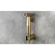 Stainless steel gold bidet spray gun come with holder and 1.5m hose