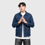 Gizmo Heritage Denim Jacket - Nexus Blue - Men's Jeans Jacket - Retro Classic Casual