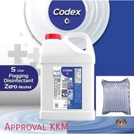 【KKM APPROVED】 5L Codex Disinfectant Sanitizer Fogging Spray Gun Fog Machine 消毒水 Hand Sanitizer non alcohol Sanitiser Safety Care 消毒液
