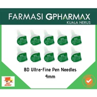 BD Ultra-Fine Pen Needles 4mm (10's)