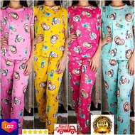 Terno Pajama freesize can fit from LARGE TO XL Adult Pantulog Pambahay 1pair Terno for women tshirt for women sleepwear for women pajama set for women pajamas for womenPYJAMA ASSORTED  SLEEP WEAR (XL) COTTON EXPANDEX