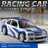 BMW M3 GTR E46 Diecast Scale 1/24 1:24 Die-Cast Model Toys Toy Car Collection Vehicle Toy Car