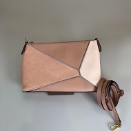LOEWE 261712 粉拚色PUZZLE POUCH 肩背包