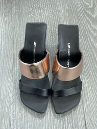 United Nude黑金高跟鞋 black golden heels