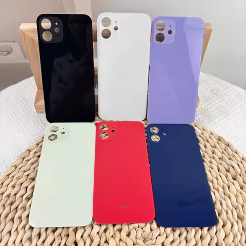 Replacement Back Glass Cover For Apple iPhone 12 Rear Housing Battery Door Panel Repair Parts Phone