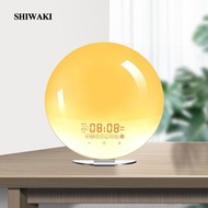 [Shiwaki] Light Sunrise Simulation Alarm Clock FM Radio Sounds EU