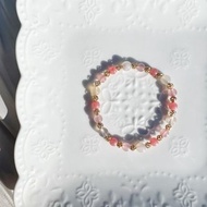 櫻花瑪瑙 紅紋石 粉晶 天然石 水晶 手鍊 手環 客製