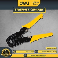 Deli Ethernet Crimper /Tang Crimping 3 in 1 4P 6P 8P RJ45 RJ11 EDL2468 /Alat Perkakas