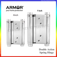 Armor Stainless Steel Cowboy Hinges Cowboy Door Double Action Spring Hinges 4"/5''