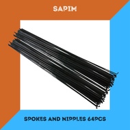 SAPIM SPOKES AND NIPPLES 64PCS