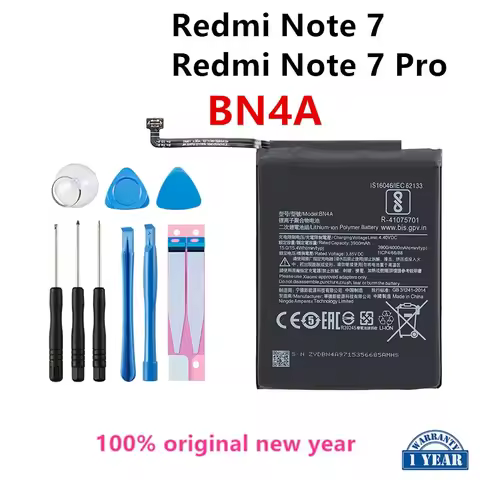 100% Orginal BN4A 4000mAh Battery For Xiaomi Redmi Note 7 Note 7 Pro M1901F7C High Quality Phone Bat