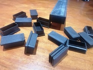 PLASTIC 1X2 inches Square Insert Tubular Footings Solid Protection at Low Cost P13 each Min 4pcs buy