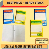 (RM2) OKADA JOOLY A4 70GMS  LECTURE PAD 72'S /LECTURE PAD / 70GMS / A4 LECTURE PAD