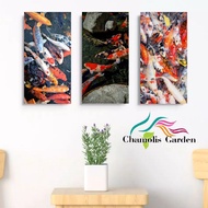 Koi Fish Wall Decoration Wooden poster Home Decoration Chamolis Display OK154