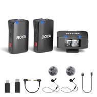 BOYA BOYAMIC ไมค์ลอยไร้สาย มืออาชีพ ไมค์อัดเสียง Wireless Microphone with Charging Case สำหรับ iPhon