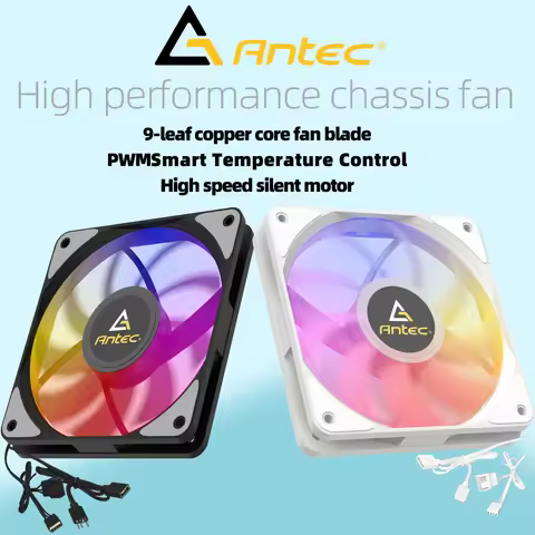 Antec Computer Case Fan PWM 4 Pin 5V 3Pin ARGB 120mm Silent Fan CPU Cooler Cooling Fan Cooling Radia