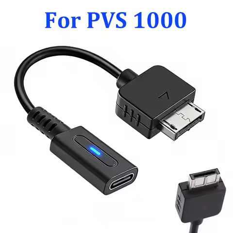 USB-C Charging Cable For Playstation Vita 1000 Controller Type C LED Convert Cord Power Wire For PS 