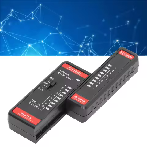 Network Cable Tester Network Cable Tester RJ11 RJ45 Phone Line Wire Test Tool Accessory for Measurem