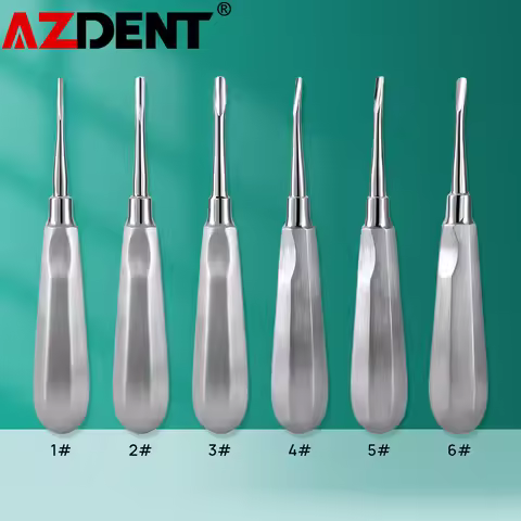 1Pc Azdent Dental Elevator Stainless Steel Dentist Tool Surgical Instrument Tooth Extraction Tool St