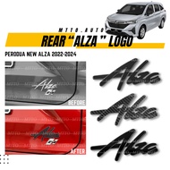 MTTO Perodua New Alza 2022-2024 Exterior Car Rear ALZA Logo Emblem Cover Accessories
