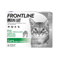 Frontline Plus Tiền tuyến cộng với điều trị ve rận cho chó 3 liều phòng ngừa cho chồn chó mèo 3 thán