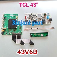 MAINBOARD POWER SUPPLY FLEXIBLE TV LED TCL 43V6B