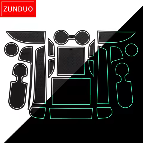 ZUNDUO Anti-Slip Gate Slot Mats For Mazda CX-8 CX-9 2016 - 2019 Non-Slip Accessories Door Pad CX8 CX