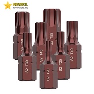 [NEVERTL] T20/25/30/40/45/50/55 Electric Screwdriver Bits Hex Shank Batch Head Bits Tools