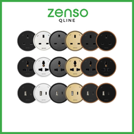 ZENSO QLine Power Track 13A Socket / Universal Socket / USB + Type C Socket