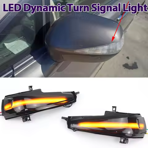 2pcs Dynamic Turn Signal LED Light Side Mirror Indicator For Honda Civic Mk8 Sedan FD1 FD2 FD3 2D 4D
