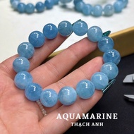 Super beautiful aqua quartz bracelet size 13.5-14mm Svip Beautiful